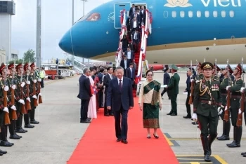 Chủ tịch nước Tô Lâm bắt đầu thăm cấp Nhà nước tới Lào