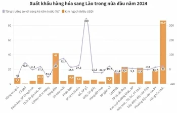 Thương mại Việt Nam - Lào đạt gần 1 tỷ USD trong nửa đầu năm 2024