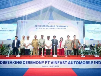 VinFast động thổ nhà máy lắp ráp xe điện tại Indonesia