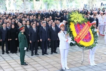 Lãnh đạo Đảng, Nhà nước viếng Tổng Bí thư Nguyễn Phú Trọng