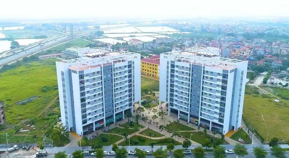 Nhà ở xã hội Hồng Hà Eco City tại xã Tứ Hiệp, huyện Thanh Trì, Hà Nội. Ảnh: CTCP Hồng Hà.