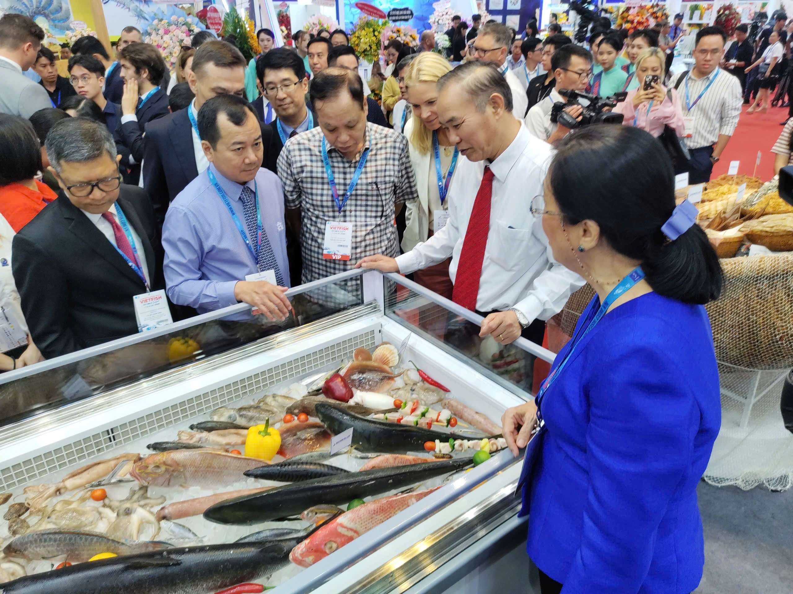 Gần 500 gian hàng thủy sản có mặt tại Vietfish 2024