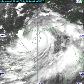 Bão số 3 cách Quảng Ninh 420km, Bắc Bộ mưa lớn đến ngày 9/9