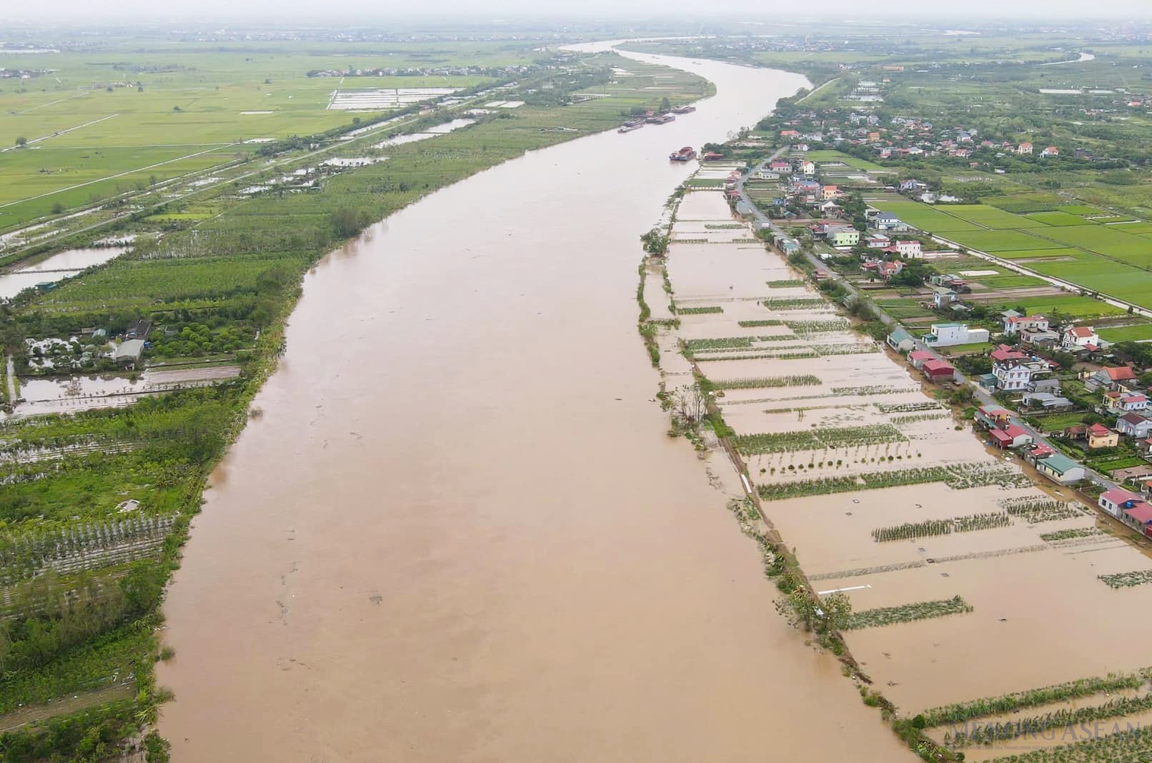 Sông Luộc đoạn qua huyện Ninh Giang, tỉnh Hải Dương.