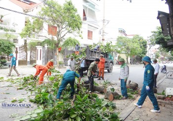 Hải Dương: Huyện Thanh Hà dọn dẹp, vệ sinh môi trường sau bão lũ