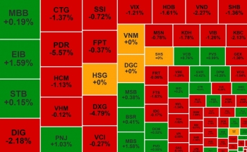 Cổ phiếu bất động sản 'rơi' mạnh kéo VN-Index đi xuống