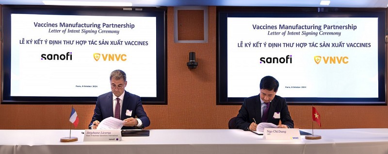 VNVC hợp tác Sanofi sản xuất vắc-xin tại Việt Nam