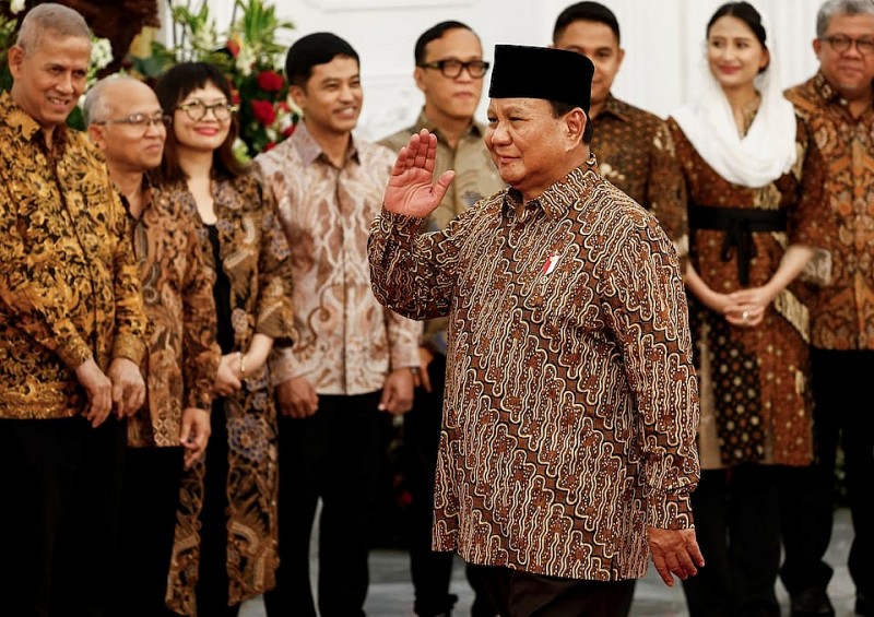 Tổng thống Indonesia Prabowo Subianto công bố nội các của ông vào tối 20/10, vài giờ sau khi ông nhậm chức.