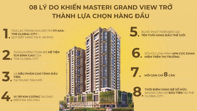 Masteri Grand View lộ diện hơn 600 căn hộ ngay bối cảnh thị trường khan hiếm nguồn cung