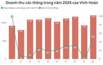 Vĩnh Hoàn có tháng doanh thu cao nhất năm 2024