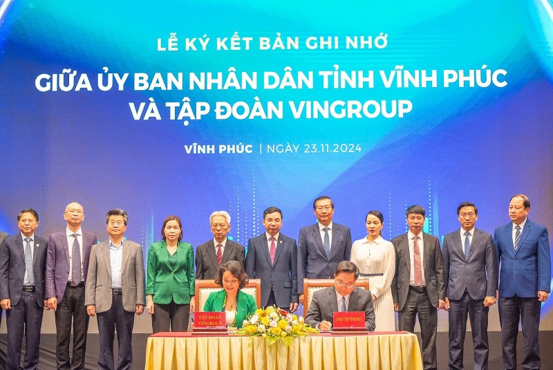 Vingroup hợp tác thúc đẩy chỉ số xanh PGI với tỉnh Vĩnh Phúc