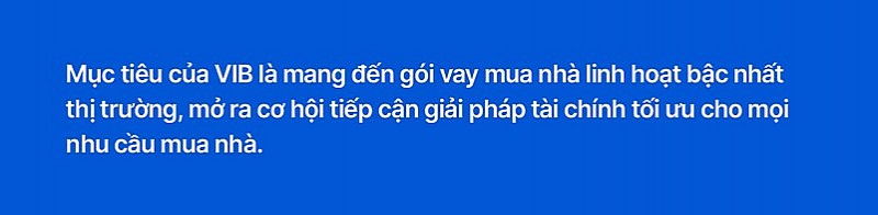 Giải mã sức hút của gói cho vay mua nhà linh hoạt nhất thị trường