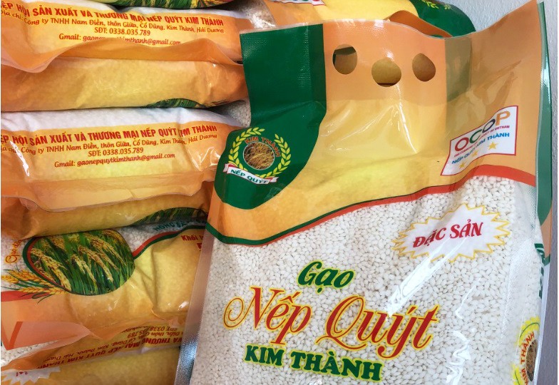 Sản phẩm gạo nếp quýt Kim Thành đang từng bước khẳng định chỗ đứng trên thị trường. Sản phẩm gạo nếp quýt Kim Thành đang từng bước khẳng định chỗ đứng trên thị trường.