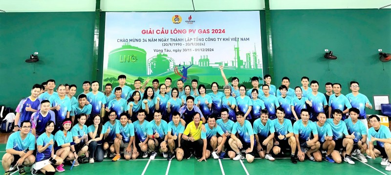 Giải cầu lông PV GAS 2024: Gắn kết và tiếp nối hành trình năng lượng xanh