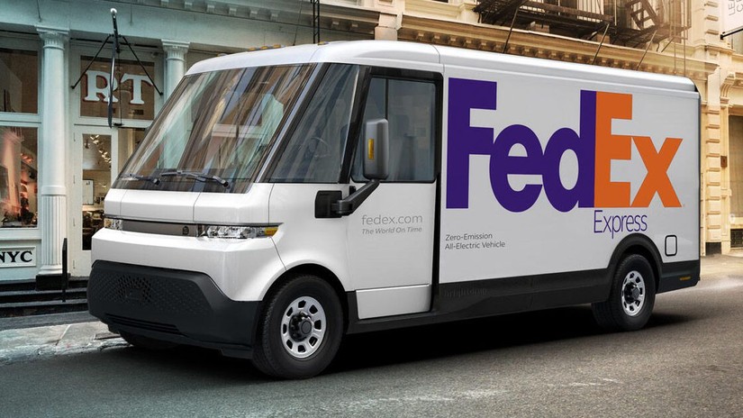 Xe tải van chạy bằng điện EV600 của GM cung cấp cho FedEx. Ảnh: GM