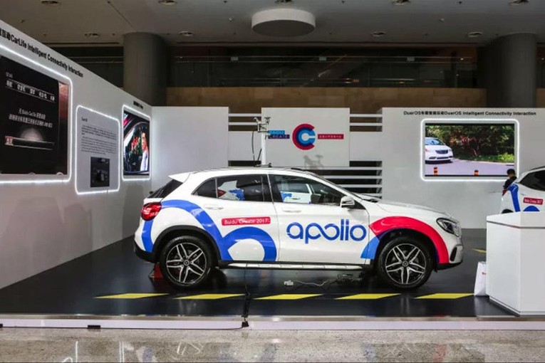 Taxi robot Apollo của Baidu. Ảnh: Baidu