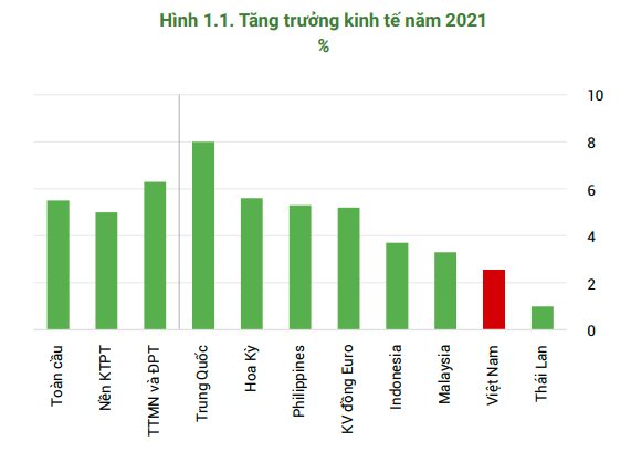 Tăng trưởng GDP Việt Nam năm 2021 chỉ đạt 2,58%