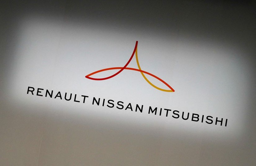 Logo của li&ecirc;n minh Renault-Nissan-Mitsubishi. Ảnh: Reuters