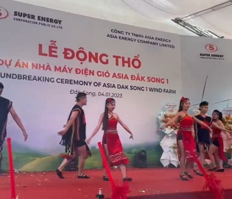 Lễ động thổ x&acirc;y dựng Nh&agrave; m&aacute;y điện gi&oacute; Asia Đắk Song 1