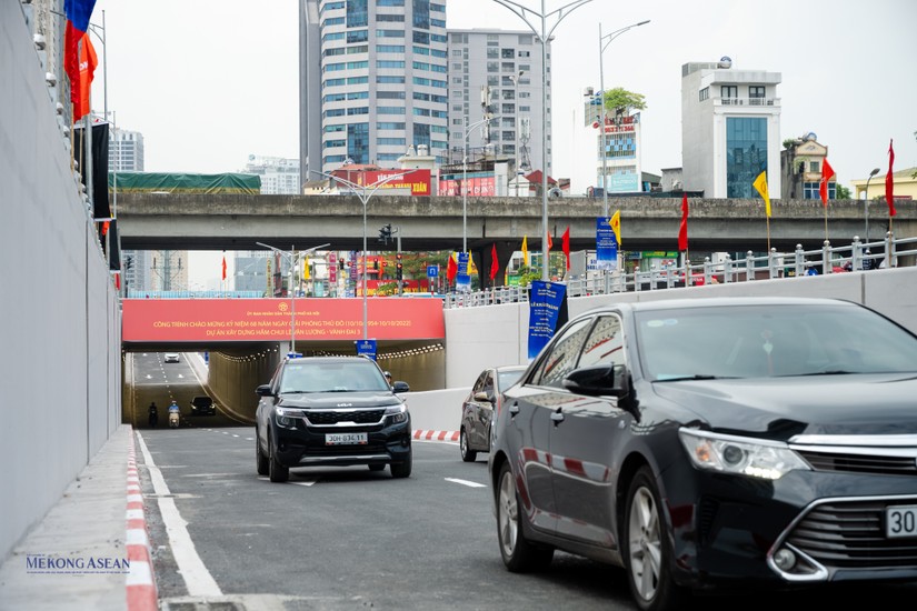 Hầm chui L&ecirc; Văn Lương ng&agrave;y th&ocirc;ng xe - Một trong những dự &aacute;n m&agrave; Cienco4 trực tiếp thi c&ocirc;ng. Ảnh: Qu&aacute;ch Sơn