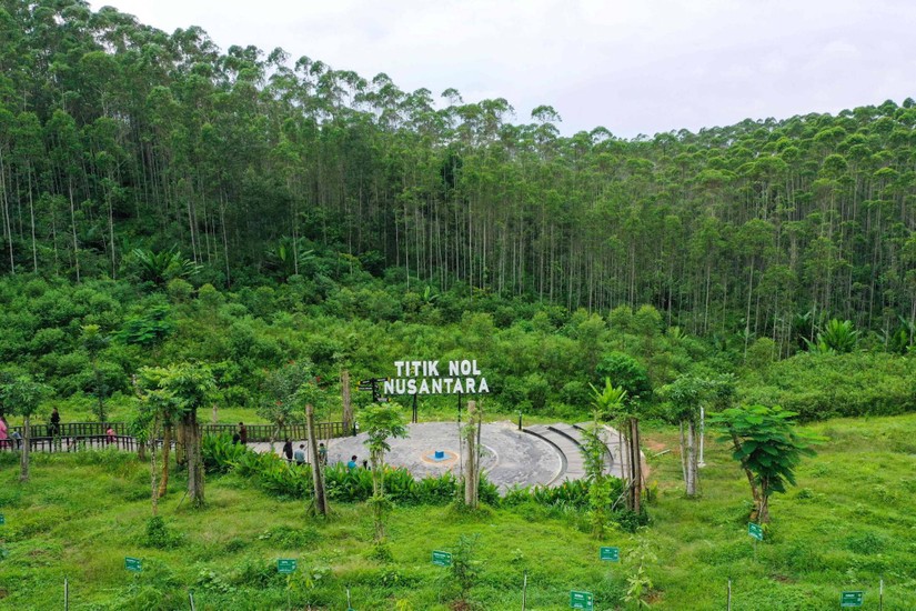 Khu vực ground zero của thủ đ&ocirc; Nusantara, Borneo, Indonesia. Ảnh: AFP