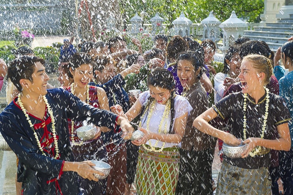 Lễ t&eacute; nước Songkran tại Th&aacute;i Lan.