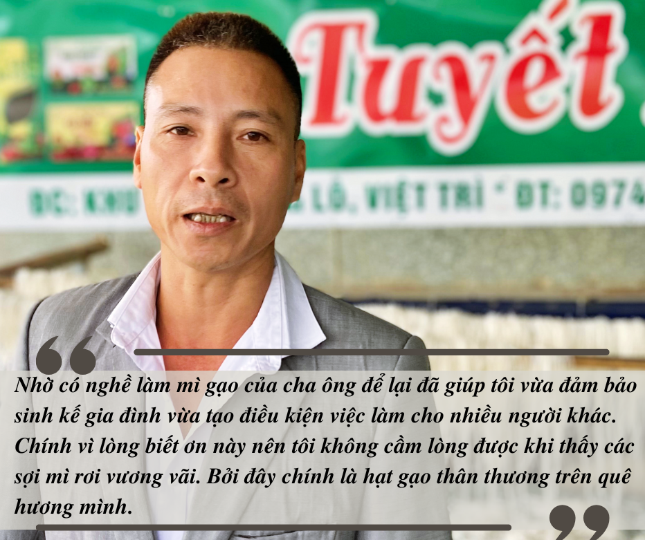 Phú Thọ: Câu chuyện 'ông nông dân khùng' giữ nghề làm mì gạo ở ngôi làng cổ