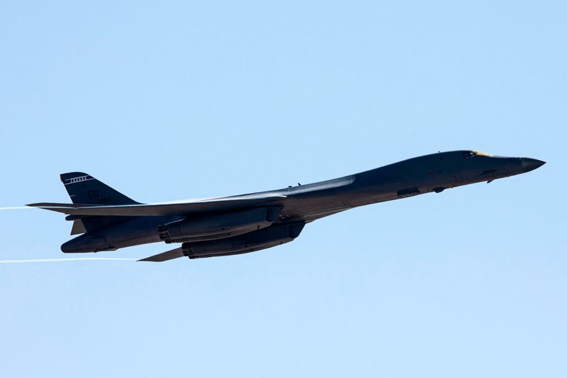 M&aacute;y bay B-1B Lancer tại Căn cứ Kh&ocirc;ng qu&acirc;n Edwards, California, Mỹ, th&aacute;ng 10/2022. Ảnh: AP