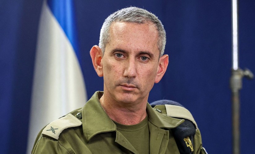 Người ph&aacute;t ng&ocirc;n Lực lượng Ph&ograve;ng vệ Israel (IDF) Daniel Hagari. Ảnh: AFP