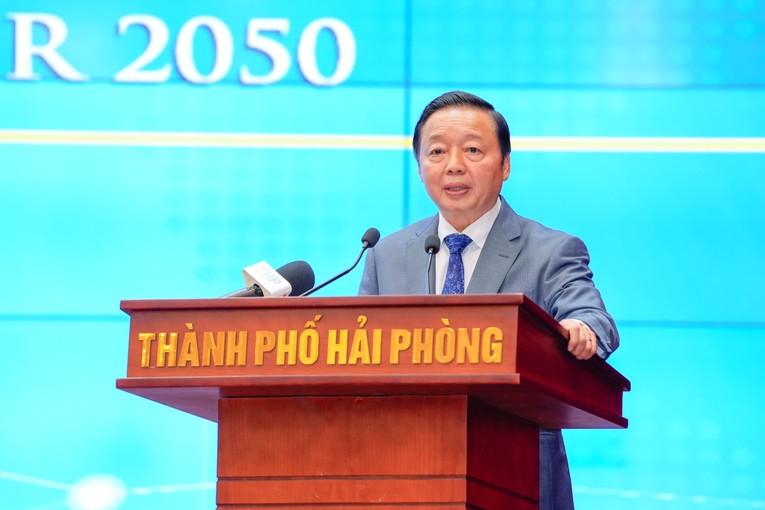 Ph&oacute; Thủ tướng Ch&iacute;nh phủ Trần Hồng H&agrave; ph&aacute;t biểu chỉ đạo tại hội nghị. Ảnh: Haiphong.gov