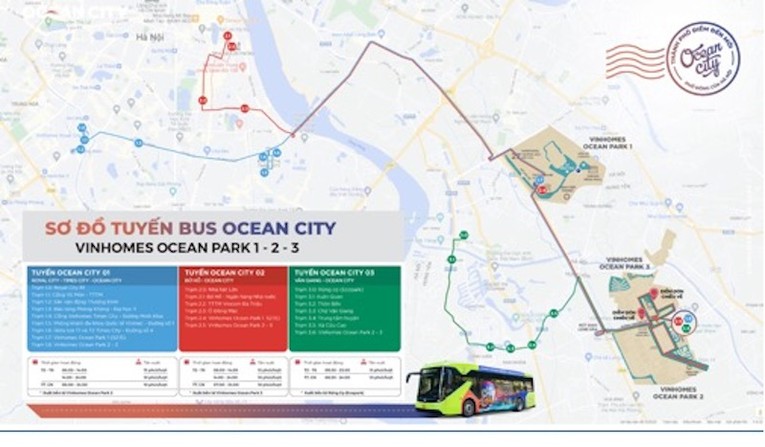 3 tuyến bus miễn ph&iacute; được thiết kế th&ocirc;ng minh với thời gian linh hoạt, đi qua c&aacute;c trạm trung chuyển quan trọng của th&agrave;nh phố.