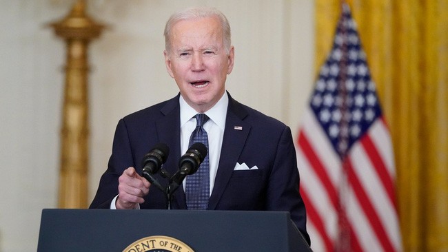 Tổng thống Mỹ Joe Biden. Ảnh: AP