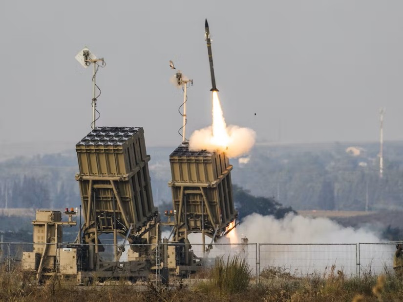 Hệ thống ph&ograve;ng thủ t&ecirc;n lửa &amp;amp;quot;V&ograve;m Sắt&amp;amp;quot; của Israel. Ảnh: Getty Images