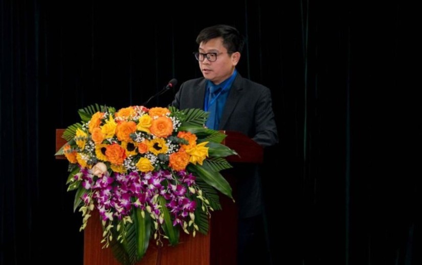 &Ocirc;ng Trương Thanh Ho&agrave;i, Cục trưởng Cục C&ocirc;ng nghiệp (Bộ C&ocirc;ng Thương) ph&aacute;t biểu tại Hội nghị.