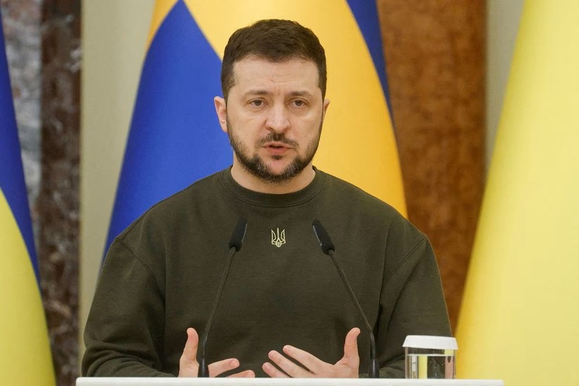 Tổng thống Ukraine Volodymyr Zelensky. Ảnh: Reuters