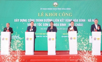 Thủ tướng dự lễ khởi công đường liên kết vùng Hòa Bình - Hà Nội và cao tốc Sơn La