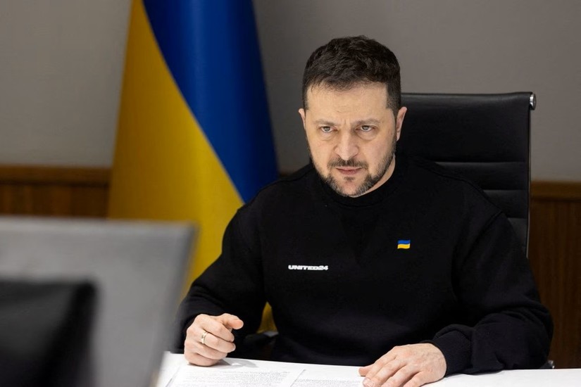 Tổng thống Ukraine Volodymyr Zelensky. Ảnh: Reuters