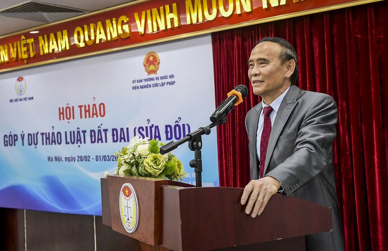 TS. Nguyễn Văn Quyền - Chủ tịch Hội Luật gia Việt Nam. Ảnh: Trọng T&ugrave;ng
