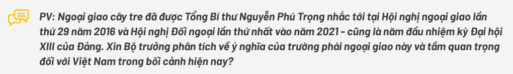 Ngoại giao cây tre và vị thế của Việt Nam