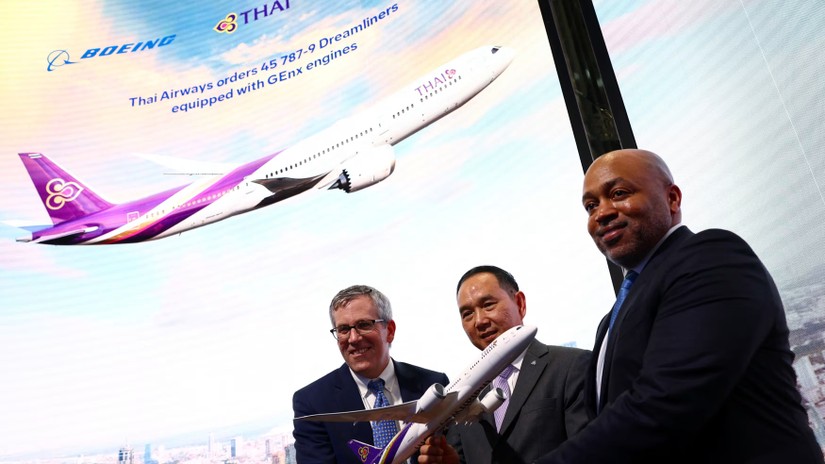 Boeing gi&agrave;nh được đơn đặt h&agrave;ng 45 chiếc 787-9 từ Thai Airways. Ảnh: Reuters