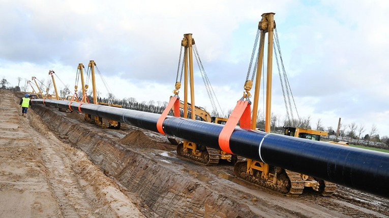 Đường ống dẫn kh&iacute; Nord Stream 2 của Nga v&agrave; Đức. Ảnh: TASS