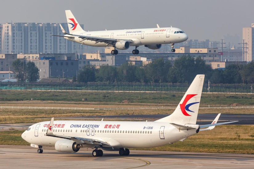 M&aacute;y bay của h&atilde;ng h&agrave;ng kh&ocirc;ng China Eastern Airlines. Ảnh: Shutterstock