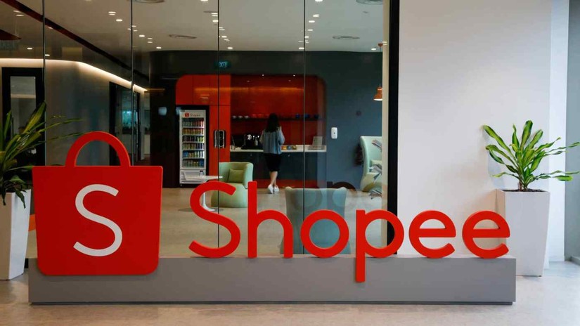 Văn ph&ograve;ng Shopee tại Singapore. Ảnh: Reuters