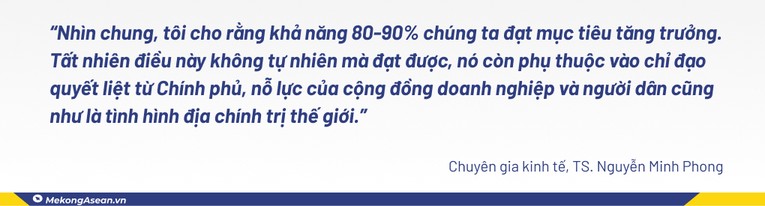 TS. Nguyễn Minh Phong: 80-90% khả năng Việt Nam đạt mục tiêu tăng trưởng GDP năm nay