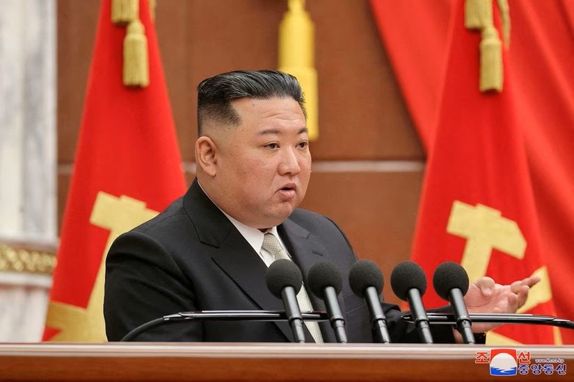 Nh&agrave; l&atilde;nh đạo Triều Ti&ecirc;n Kim Jong-un. Ảnh: KCNA