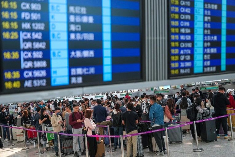 H&atilde;ng h&agrave;ng kh&ocirc;ng bị ảnh hưởng nhiều nhất bởi sự cố m&aacute;y t&iacute;nh l&agrave; Cathay Pacific Airlines. Ảnh: SCMP