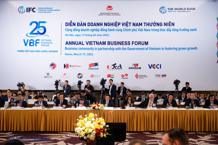 To&agrave;n cảnh Diễn đ&agrave;n Doanh nghiệp Việt Nam (VBF) thường ni&ecirc;n năm 2023 - Ảnh: Qu&aacute;ch Sơn