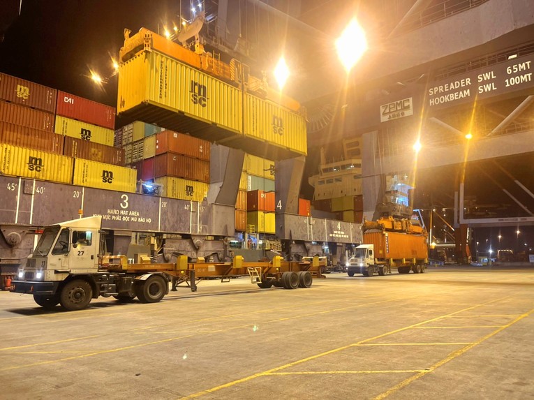 Container của h&atilde;ng t&agrave;u MSC. Nguồn: SSIT.