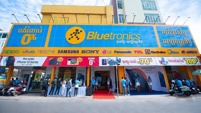 Thế giới Di động quyết định đ&oacute;ng cửa to&agrave;n bộ chuỗi Bluetronics tại Campuchia.