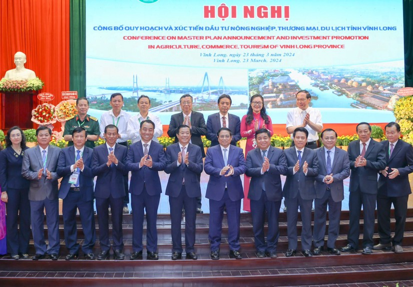 Thủ tướng Phạm Minh Ch&iacute;nh dự Hội nghị c&ocirc;ng bố Quy hoạch tỉnh thời kỳ 2021-2030, tầm nh&igrave;n đến năm 2050. Ảnh: VGP.